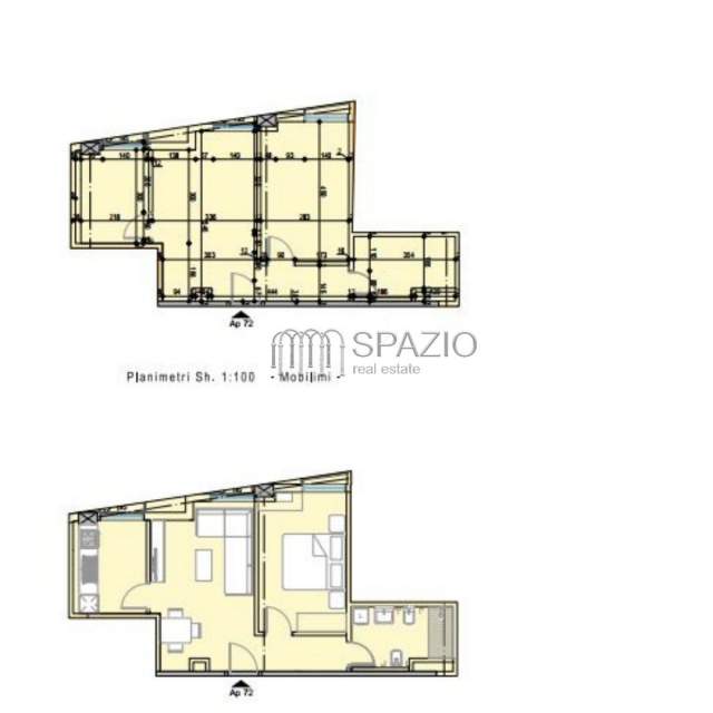 Tirane, shitet apartament 1+1+BLK Kati 7, 64 m² 106.000 Euro (Rruga Mahmut Fortuzi)