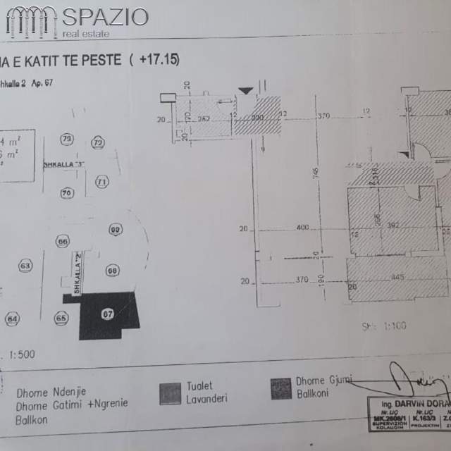 Tirane, shitet apartament 2+1+BLK Kati 5, 126 m² 1.500 Euro/m² (Rruga ''Musa Agolli'')