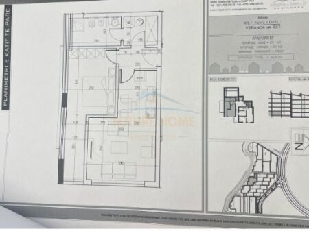 Tirane, shitet apartament 1+1 Kati 0, 57 m² 114.867 € (Kodra e Diellit 2, Tirane AREA45421)