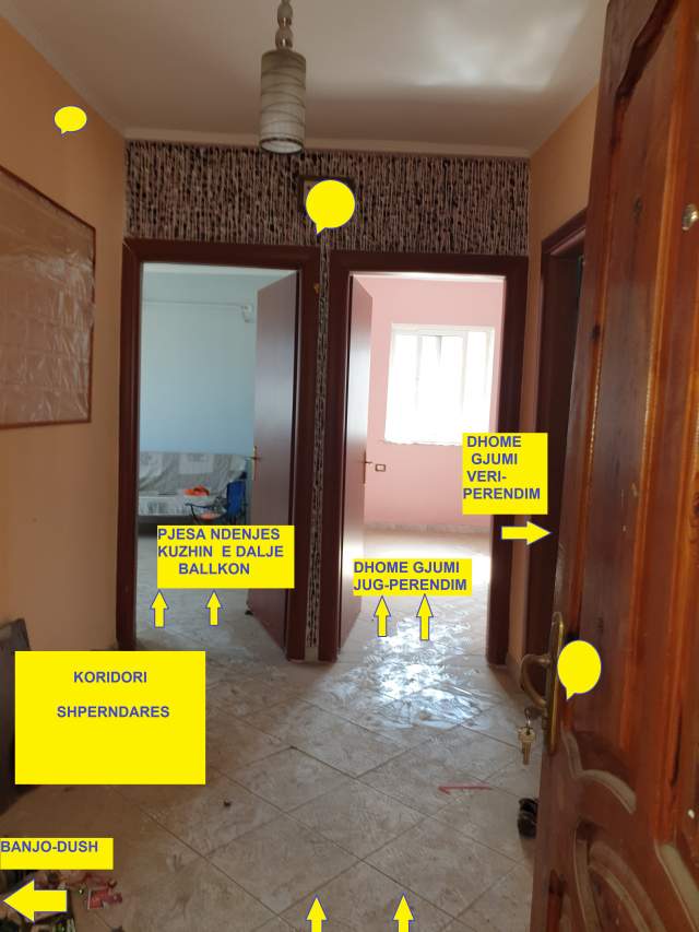 Tepelene, Shitet Apartament, bollshëm, me dritë e pamje, tip 2+1, Kati 5, Pallat Ekzistues 5-kate, sip.95m², 55'000 euro,  në rr."Shullaz" 1