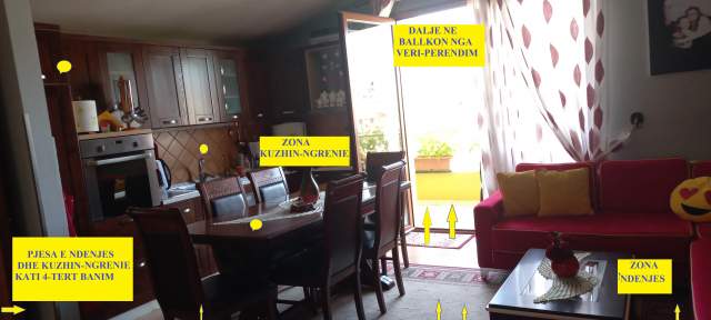 Shitet Apartament i bollshëm, 3+1 me2-banjo, ballkon, 143m², kat 4, ndërtes 4-kate me çati, 1150 €/m², në rr. Pjetër Gurakuqi, 900m nga Materniteti Ri