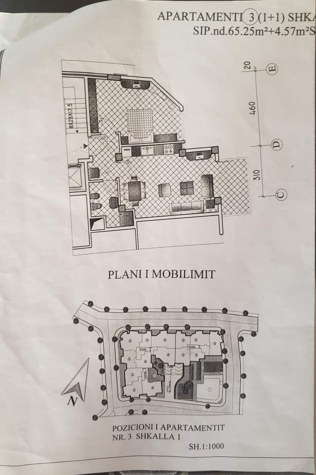 Tirane, shitet apartament 1+1+BLK Kati 2, 70 m² 65.000 Euro