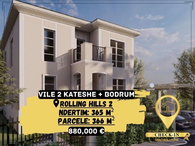 Tirane, shitet Vile 2 Katshe Kati 0, 365 m² 880.000 Euro (Rolling Hills 2)