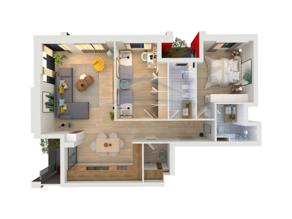 Tirane, shes apartament 2+1+Ballkon Kati 4, 124 m² 210.222 € (rruga teodor keko)