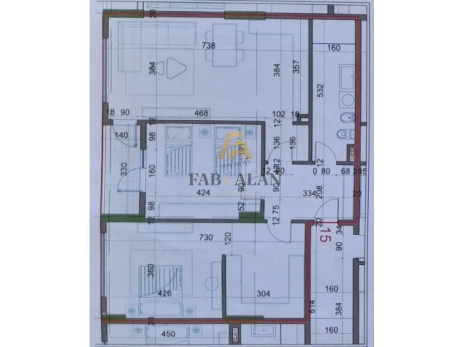 Tirane, shitet apartament 2+1 Kati 1, 118 m² 90.000 € (Kamez)