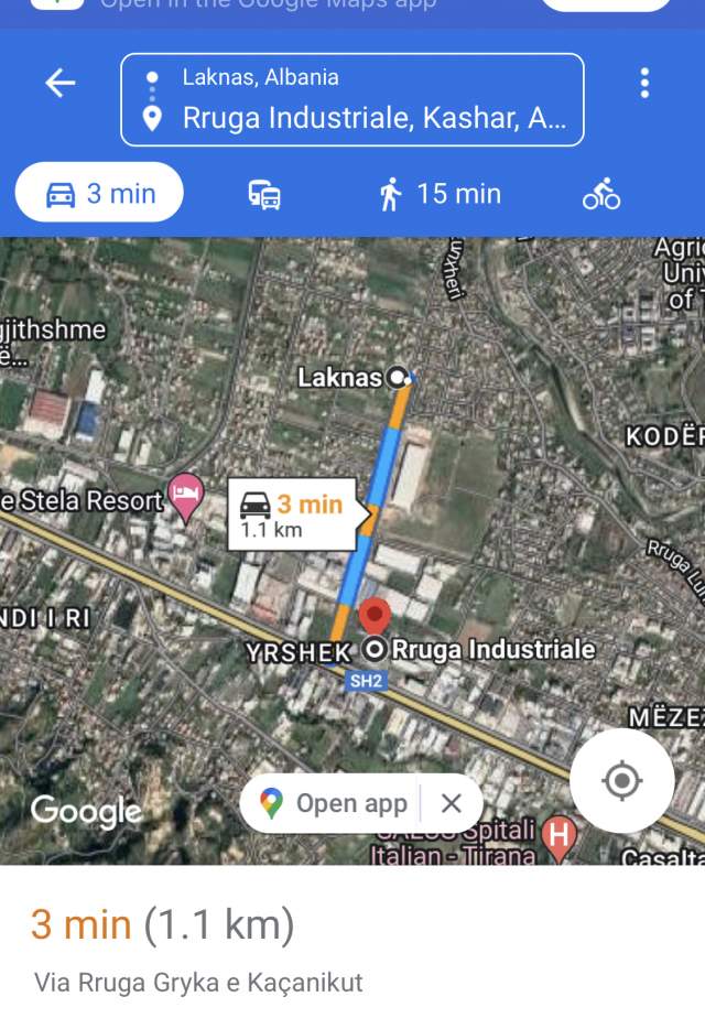 Tirane, shes truall 2.300 m² 60 Euro
