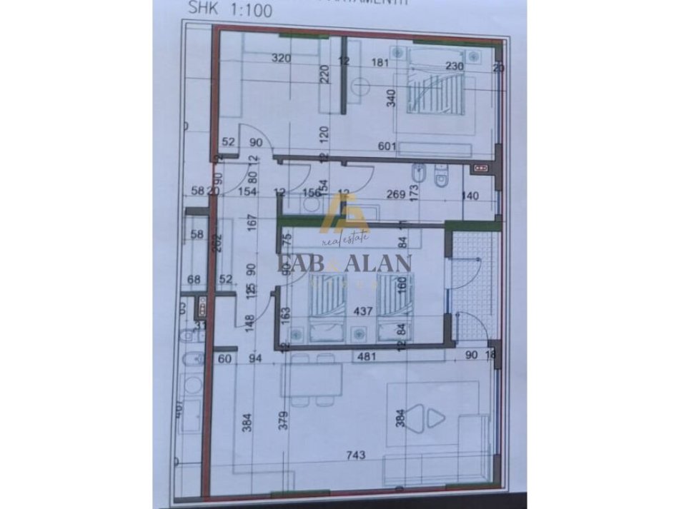 Tirane, shitet apartament 2+1 Kati 2, 116 m² 88.400 € (Kamez)