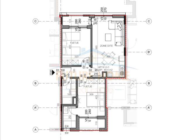 Vlore, shes apartament 2+1 Kati 3, 95 m² 206.366 Euro (VLORE)