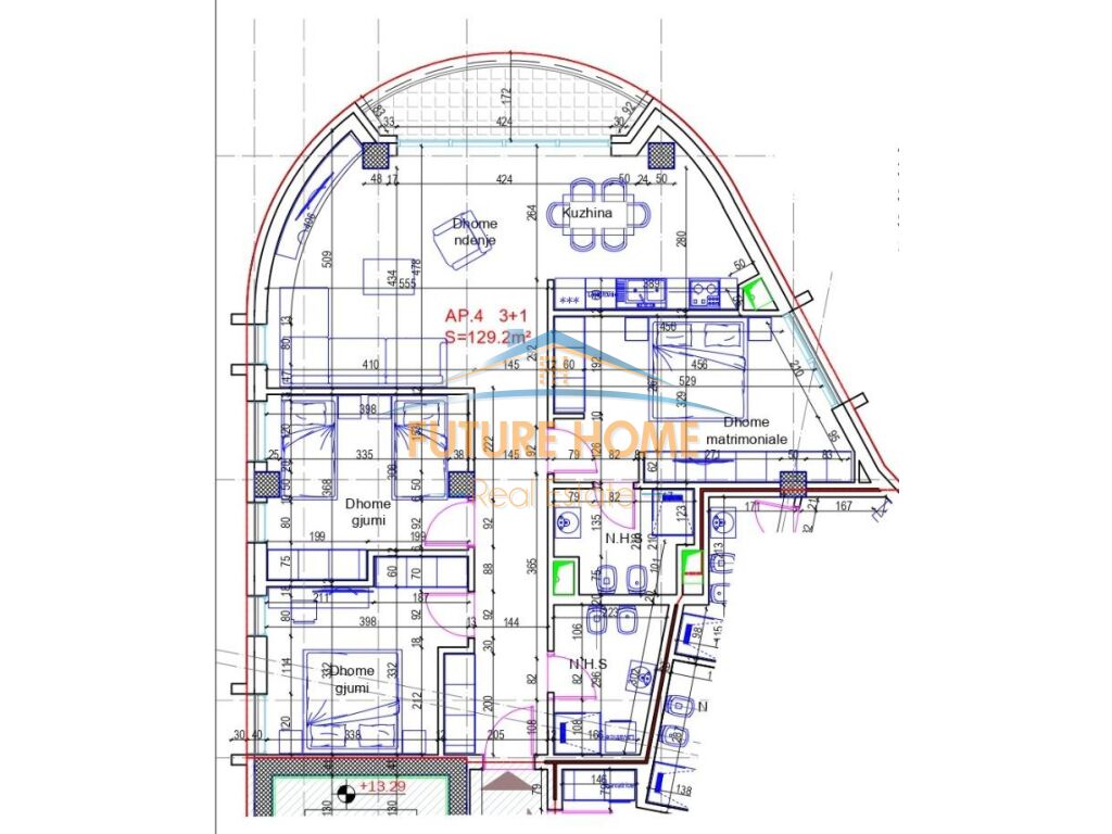 Shitet, Apartament 3+1+2, Tregu Elektrik, Tiranë.