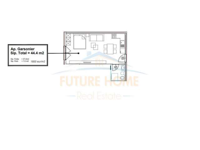 Tirane, shitet garsonier 1+1 Kati 1, 44 m² 82.000 Euro (Rruga Dritan Hoxha)