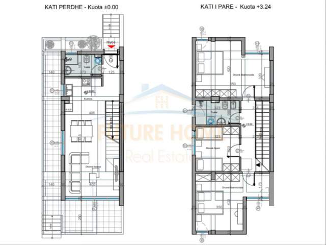 Durres, shes Vile 3+1+A+BLK Kati 0, 314 m² 432.909  (GJIRI LALZIT)