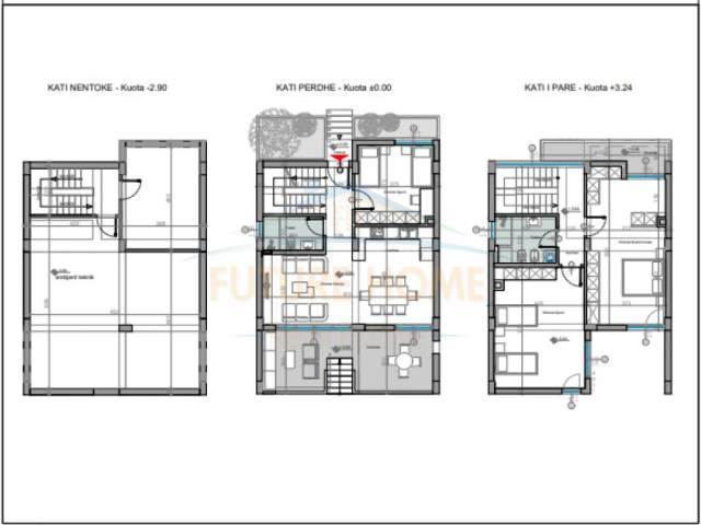 Durres, shes Vile 3+1+A+BLK Kati 0, 494 m² 950000 Euro (GJIRI i LALZIT)