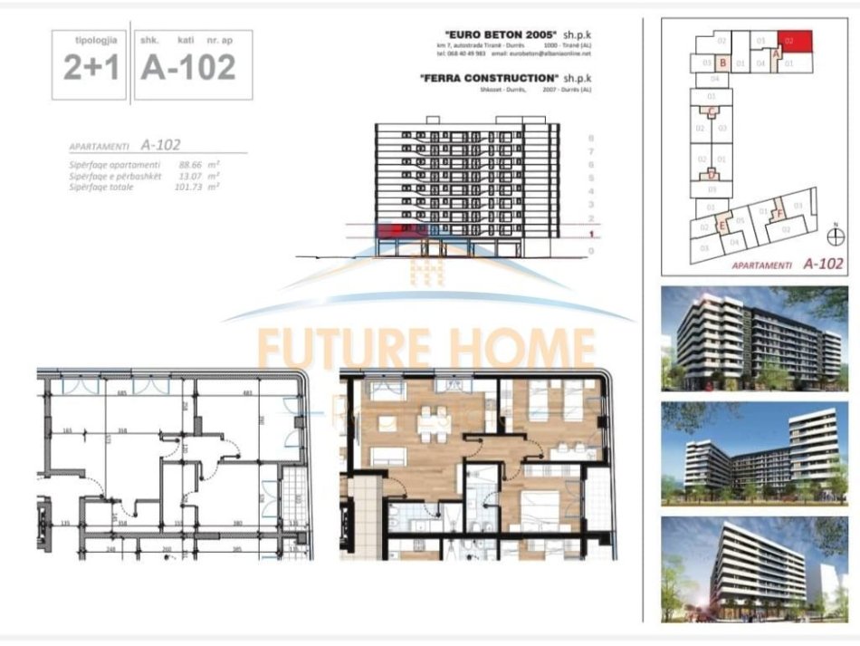 Shitet,Apartament 2+1,Parallel Living, Don Bosko