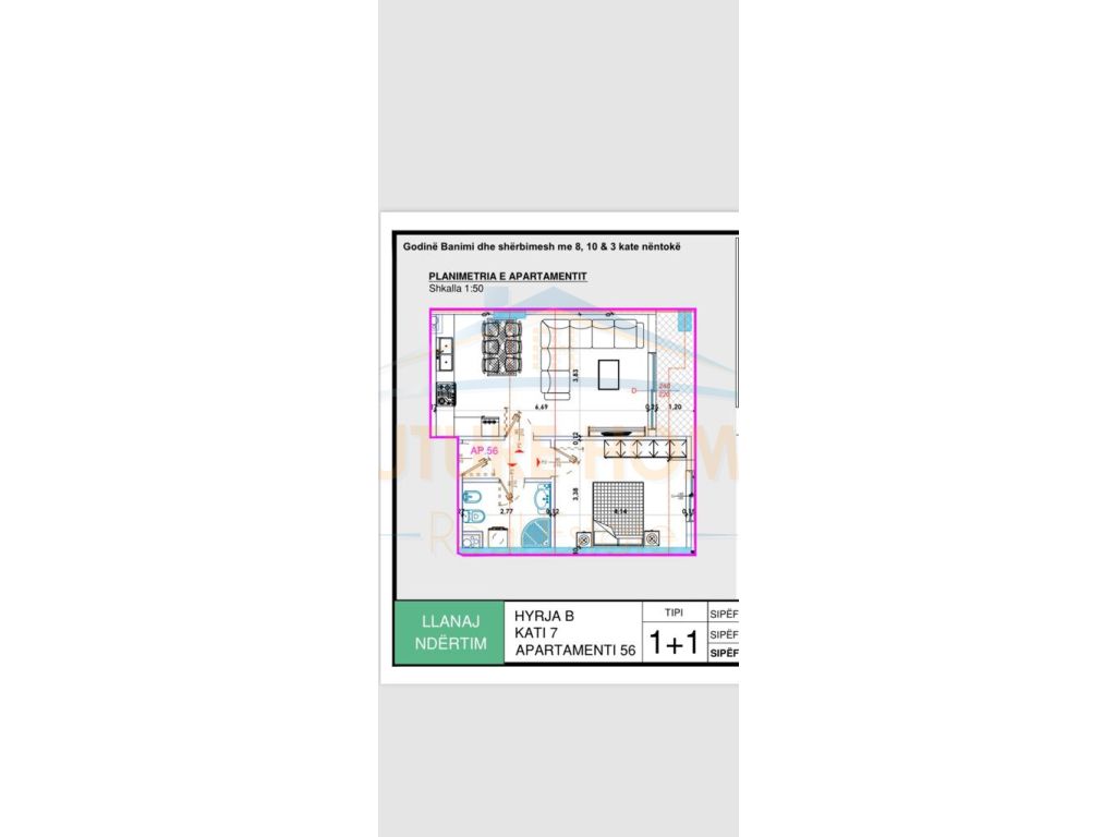 Shitet, Apartament 1+1, Yzberisht.