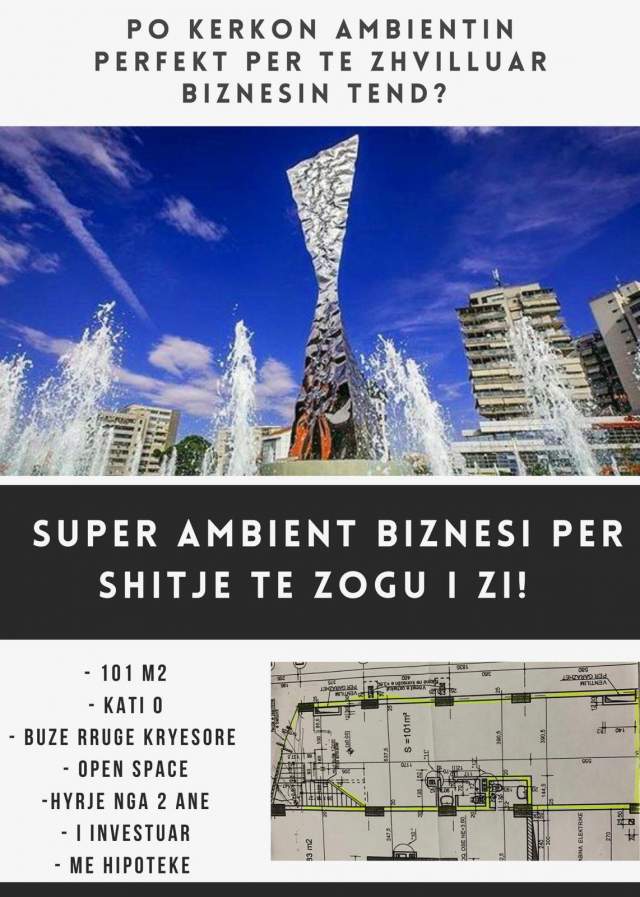 Tirane, shes dyqan Kati 0, 101 m² 330.000 Euro (ZOGU I ZI)