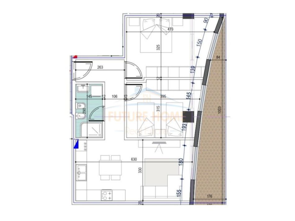 Shitet, Apartament 2+1, Rr. "Mine Peza", Tirane
