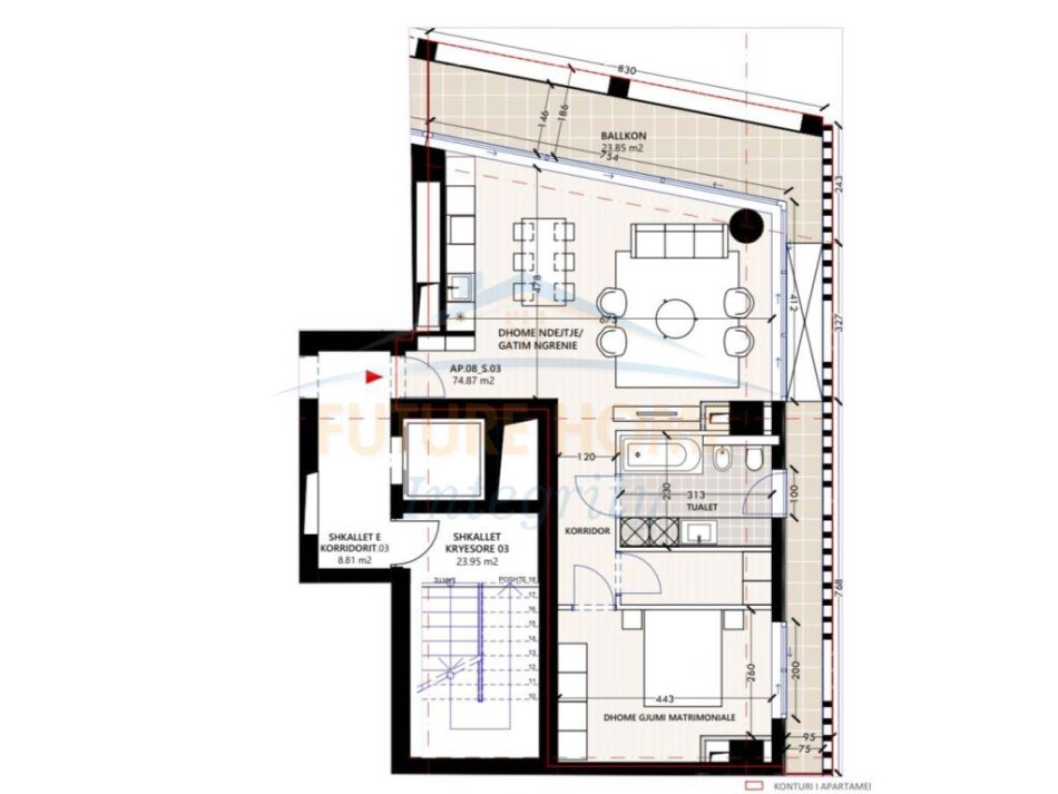 Shitet, Apartament 1+1+Post Parkimi, Vlora Marina