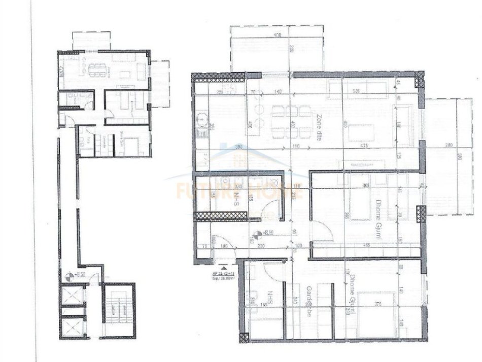 Shitet, Apartament 2+1, Rezidenca "Porta Tirana e Re"