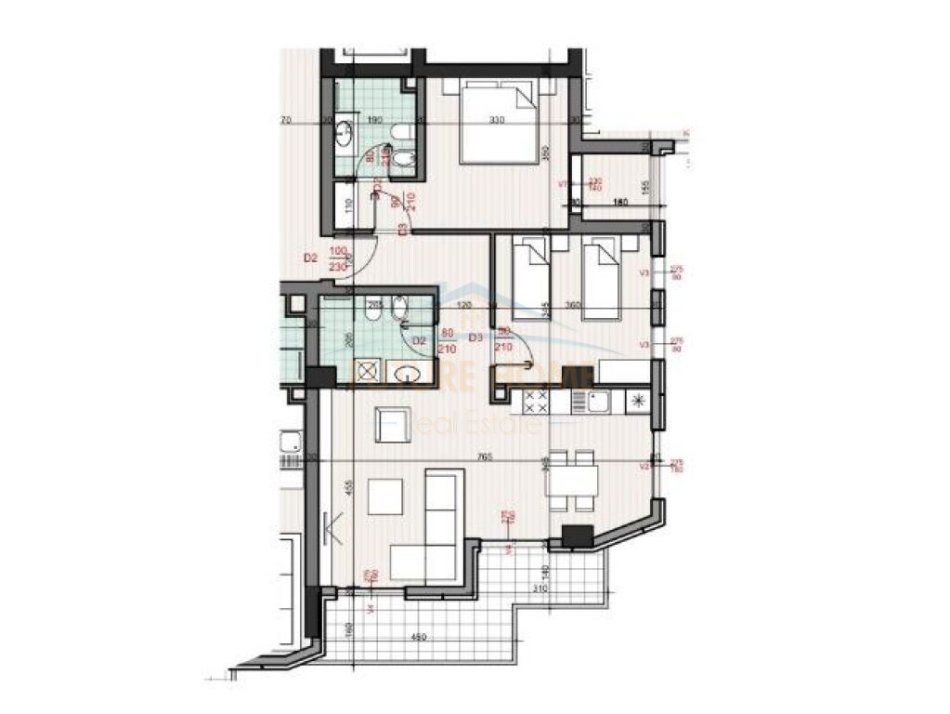 Shitet, Apartament 2+1+2, Don Bosco, Tirane