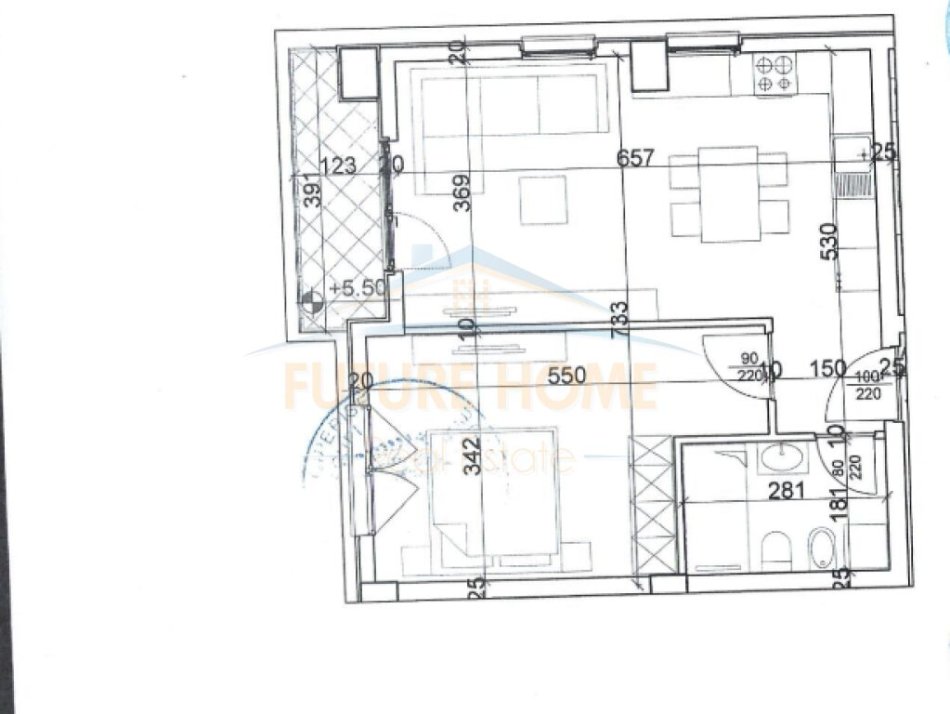 Shitet, Apartament 1+1, Kompleksi Aura PRO+40048