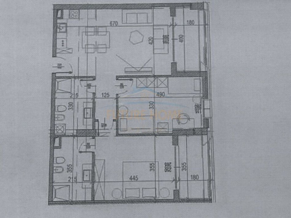 Shitet apartament 2+1+2 tek Riverside Residence