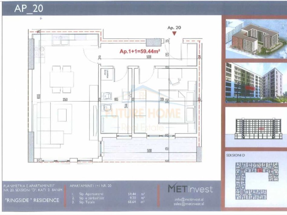 Shitet , Apartament 1+1 , Ringside Resident , Paskuqan