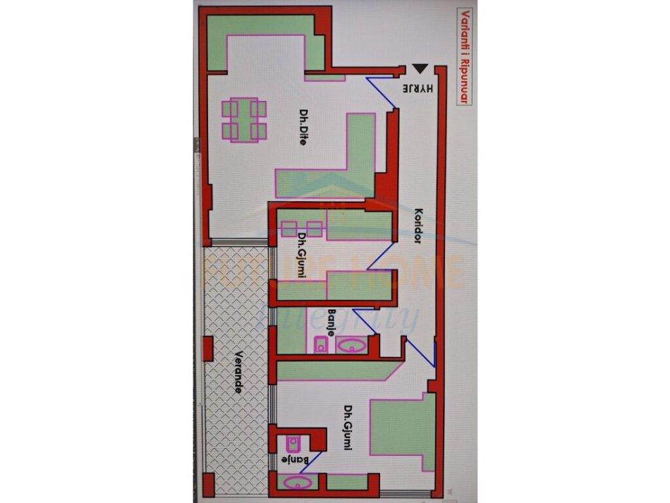 Tirane, shitet apartament 2+1 Kati 11, 101 m² 165,000 € (Rruga e Kavajes)