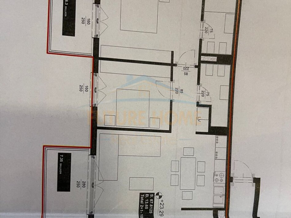 Tirane, shitet apartament 2+1+Ballkon Kati 5, 114 m² 360.000 € (Rruga e Kavajes)