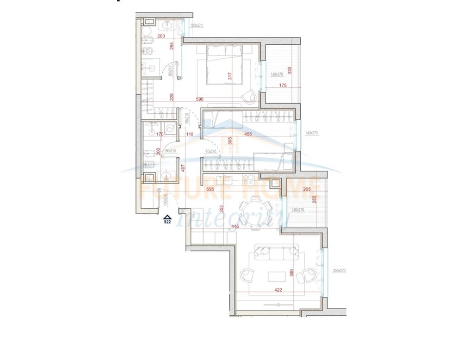 Tirane, shitet apartament 2+1 Kati 2, 116 m² 221.700 € (Bulevardi i ri)