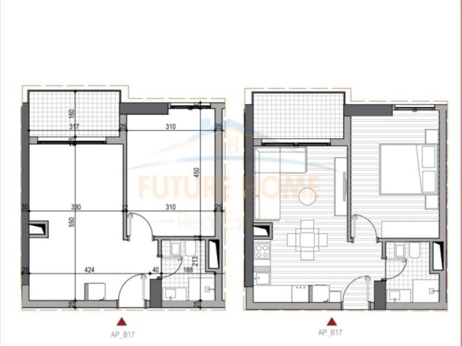Tirane, shitet apartament 1+1+Ballkon Kati 1, 58 m² 79.597 € (5 Maji)