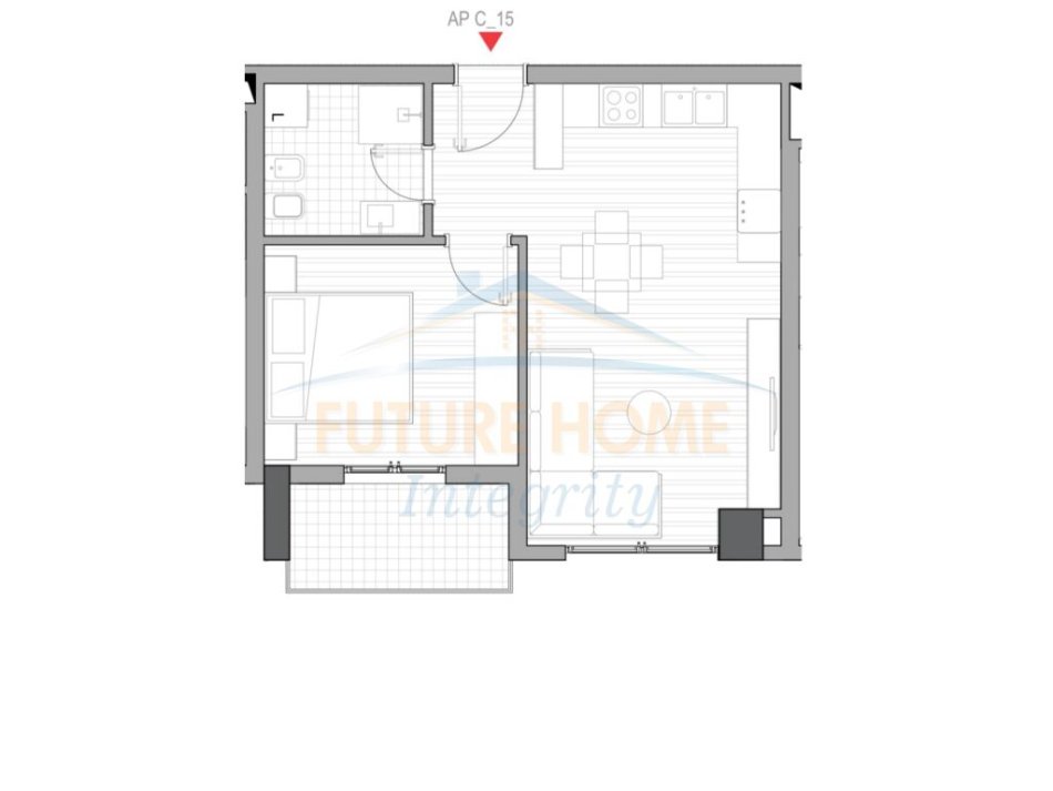 Tirane, shitet apartament 1+1+Ballkon Kati 1, 59 m² 80190 € (Rruga 5 Maji) MUNDESI KREDITIMI
