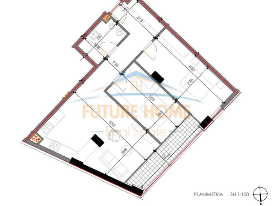 Tirane, shes apartament 2+1 Kati 5, 110 m² 104.200 € (Shkoze)