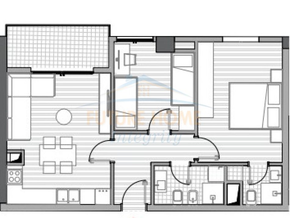 Tirane, shitet apartament 2+1+Ballkon Kati 1, 86 m² 116370 € (Rruga e5 Maji) MUNDESI KREDITIMI