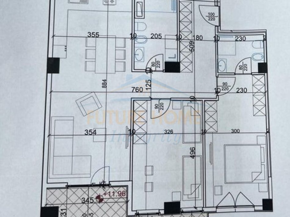 Tirane, shitet apartament 2+1 Kati 7, 131 m² 184.000 € (Rruga Dritan Hoxha)