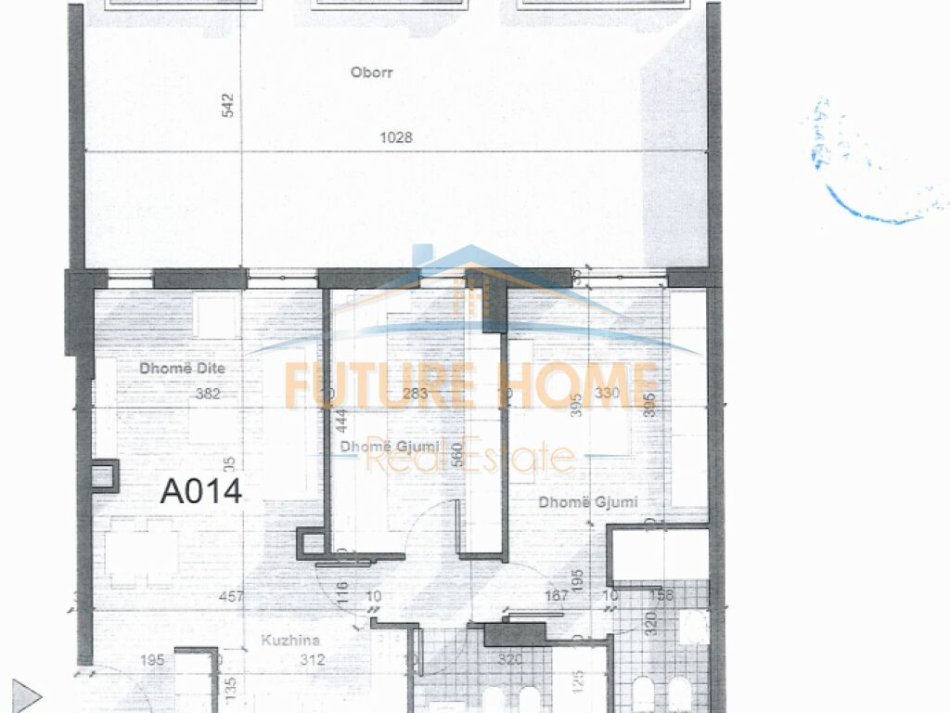 Tirane, shes apartament 2+1+Ballkon Kati 0, 153 m² 119.000 € (UNIVERS CITY)