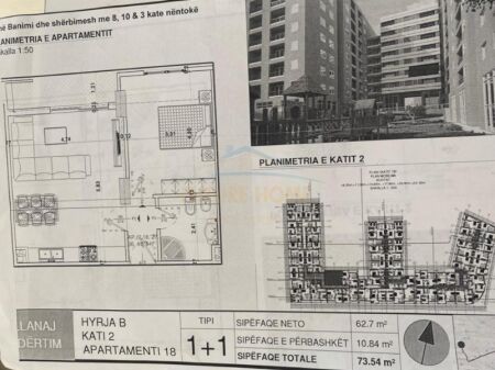 Shitje, Apartament 1+1, Yzberisht, Tiranë  AREA43057