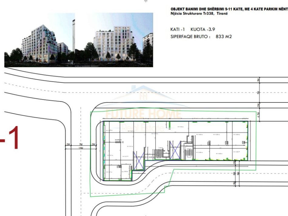 Tirane, shitet ambjent biznesi Kati -1, 833 m² 1.162.000 € (Sulejman Delvina)