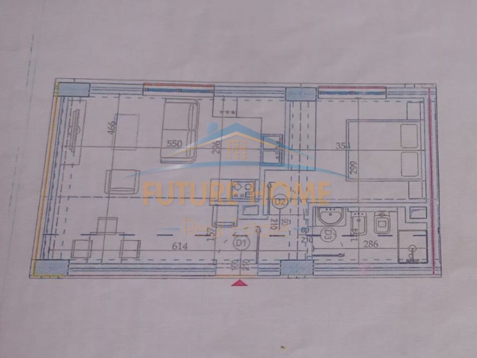 Tirane, shitet apartament 1+1 Kati 2, 55 m² 83.000 € (Kodra e diellit)