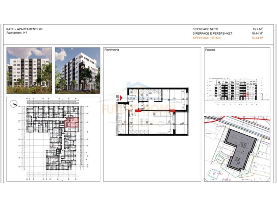 Tirane, shitet apartament 1+1+Ballkon Kati 1, 85 m² 94.000 € (Paskuqan)