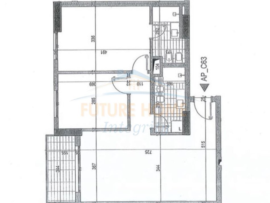 Tirane, shitet apartament 2+1 Kati 6, 99 m² 119.000 € (Rruga 5 Maji)