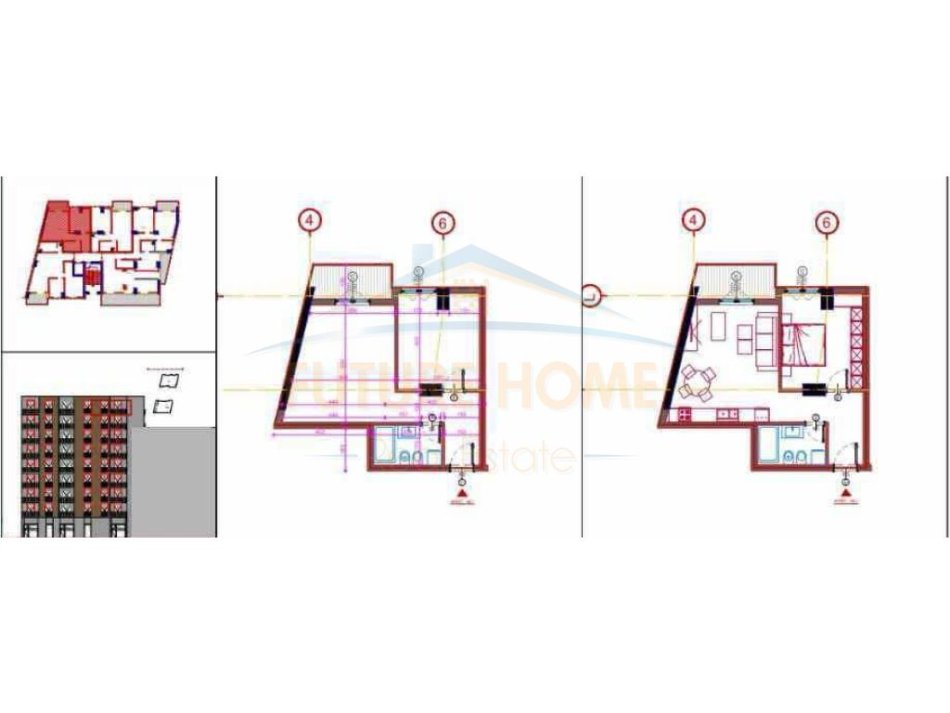 Tirane, shes apartament 1+1+Aneks+Ballkon Kati 8, 68 m² 92.000 € (KOMPLESKI JLLA ASTIR)