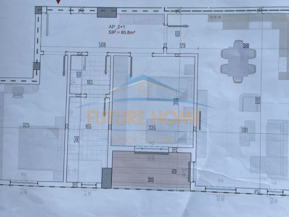 Tirane, shitet apartament 2+1+Ballkon Kati 1, 100 m² 95.500 € (KAMEZ)