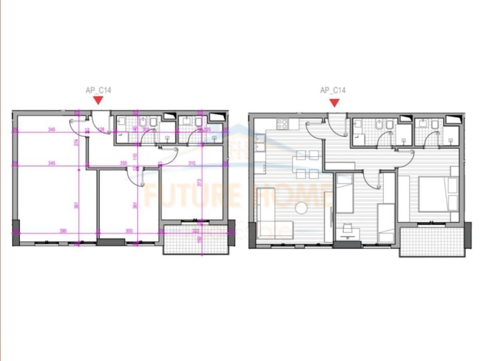 Tirane, shitet apartament 2+1+Ballkon Kati 1, 114.885 € (5 Maji)