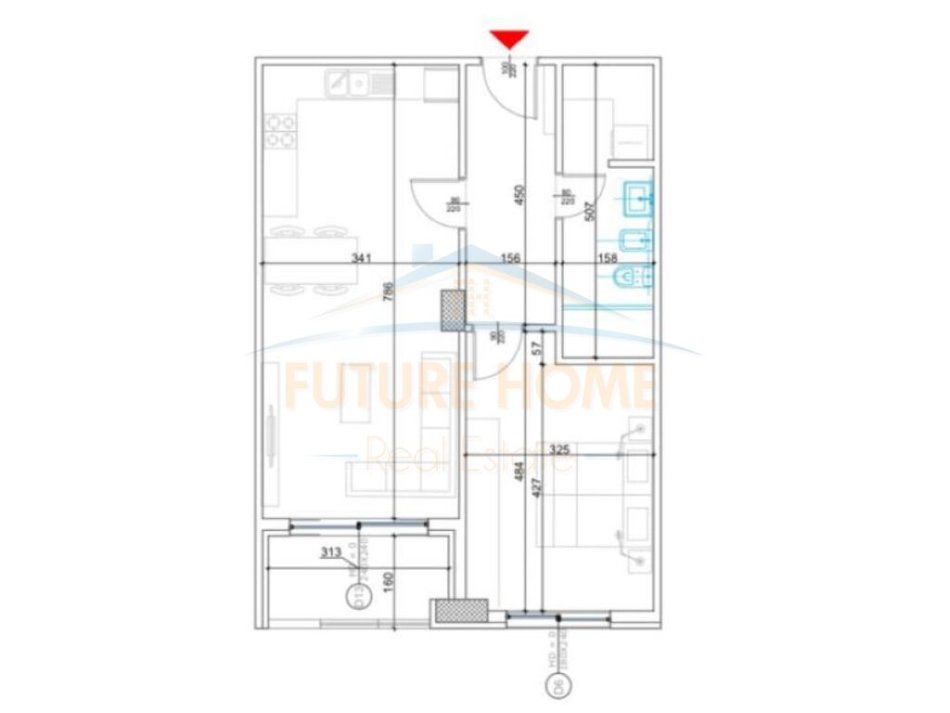 Tirane, shitet apartament 1+1+Ballkon Kati 3, 80 m² 151.600 € (LIQENI I THATE)