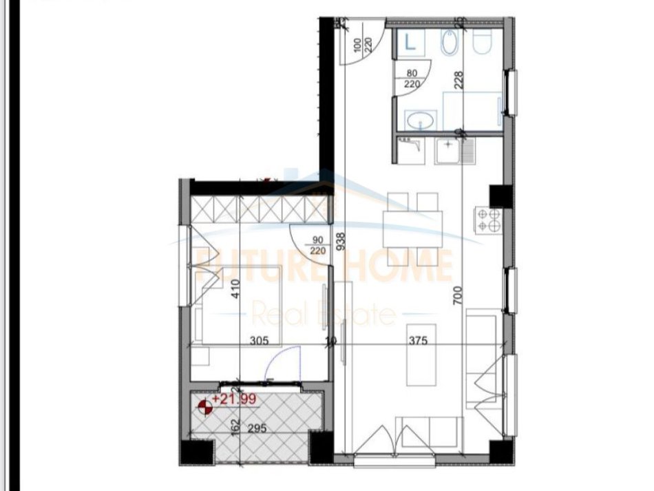 Tirane, shitet apartament 1+1+Ballkon Kati 6, 71 m² 103.390 € (Dritan Hoxha)