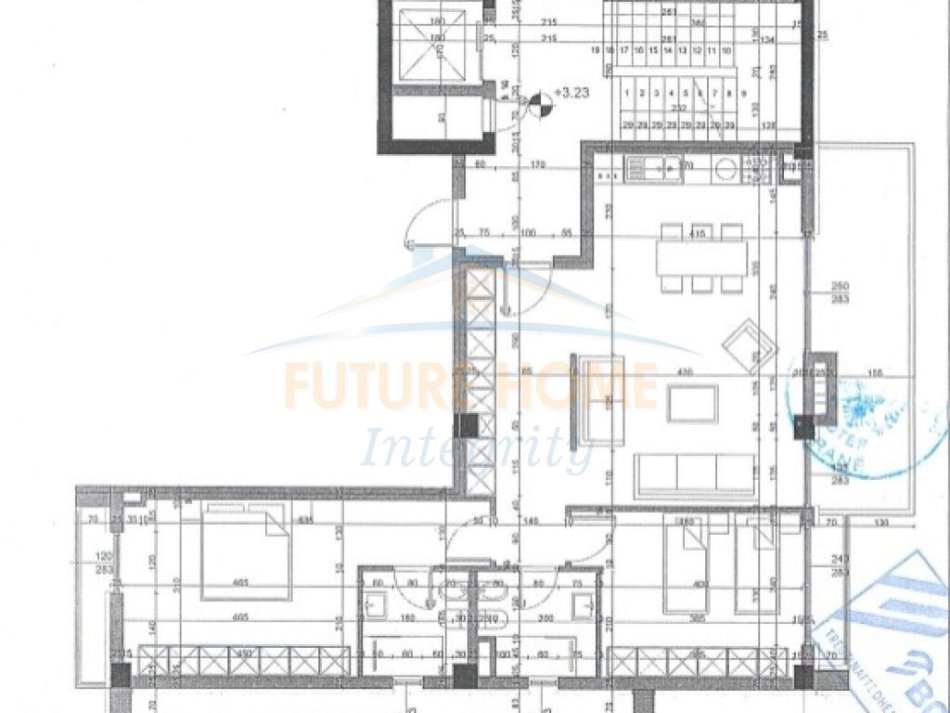 Tirane, shitet apartament 2+1 Kati 1, 150 m² 300.000 € (Tulipan Residence)