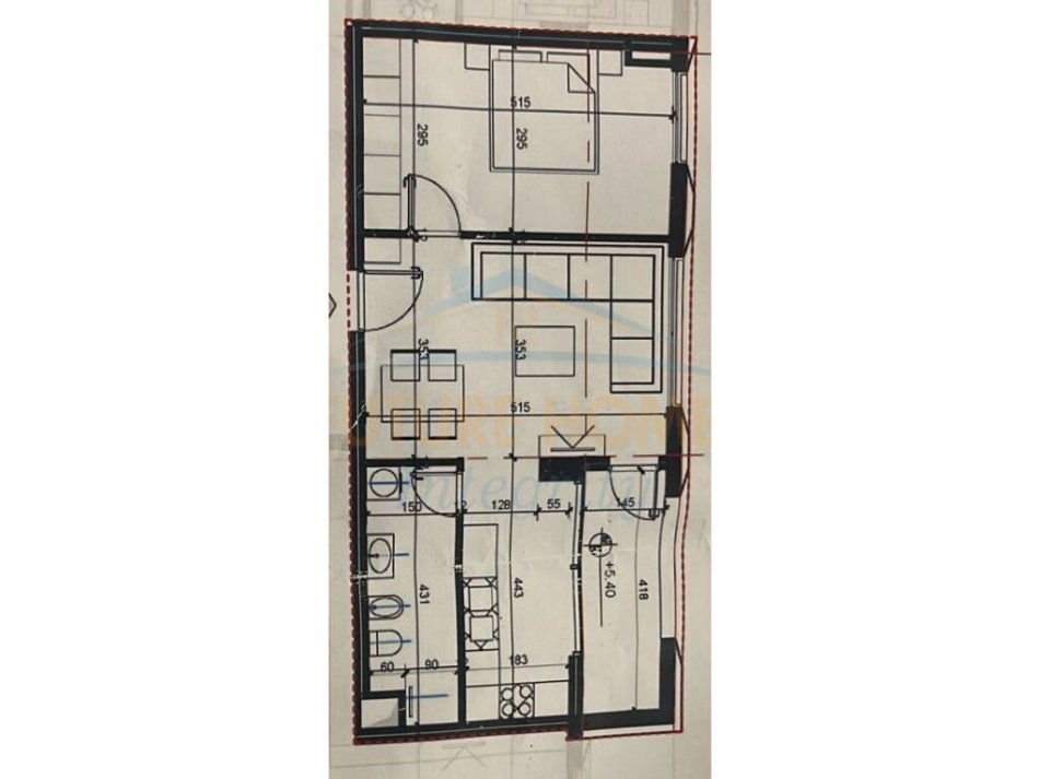 Tirane, shitet apartament 1+1 Kati 1, 73 m² 109.785 € (Rruga Jordan Misja)