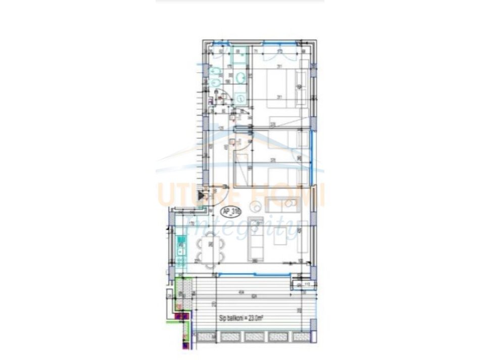 Durres, shitet apartament 2+1 Kati 2, 103 m² 327.285 € (San Pietro Residence)