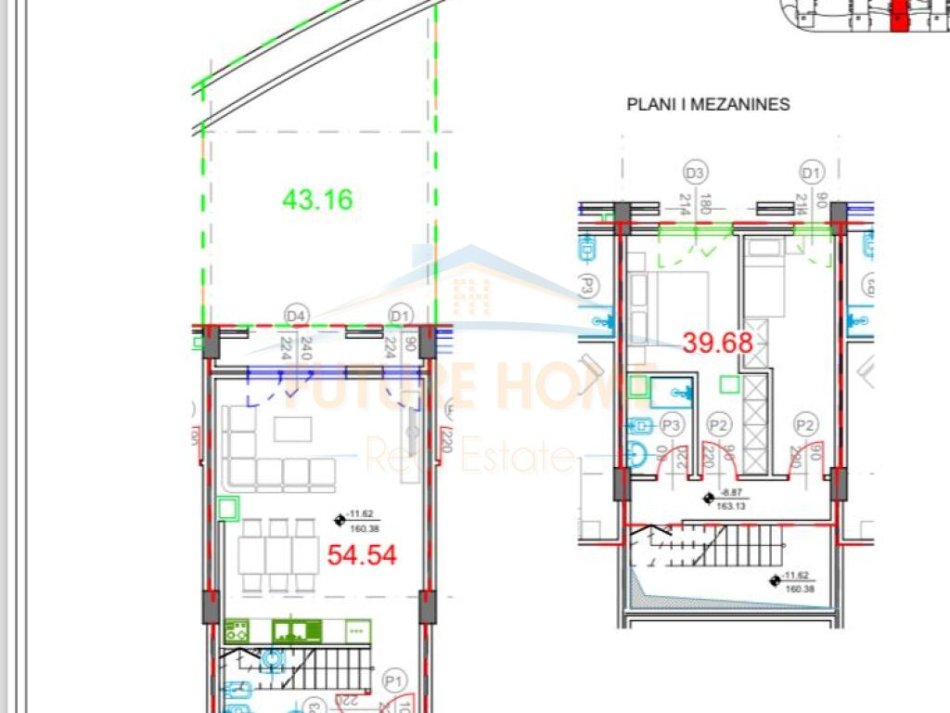 Tirane, shitet apartament duplex ( 2+1) +Ballkon Kati 0, 113 m² 199.900 € (Rezudenca Kodra e Diellit 2)