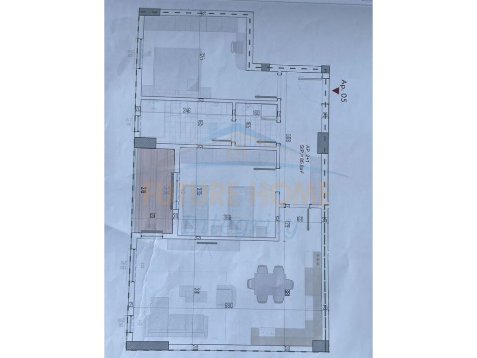 Tirane, shitet apartament 2+1+2 Kati 2, 100 m² 75.255 € (Kamza)